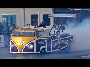 'Mental Breakdown' VW Bus Dragster Burnout