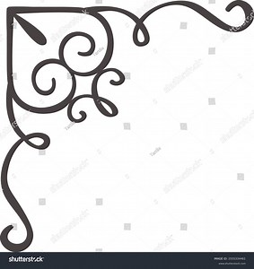 Hand Drawn Decorative Flourish Creates Stylish Stock Vector (Royalty Free) 2555334461 | Shutterstock