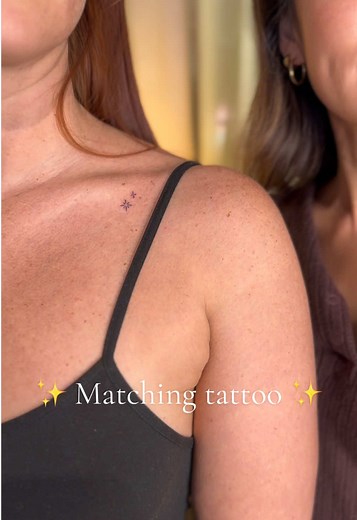 Handpoke Tattoo for Soul Sisters: Two Delicate Stars