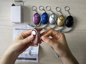 Othmro Safe Sound Personal Alarm 4 Pack 120DB Personal Security Alarm Keychain with LED Lights, Emergency Safety Alarm for Women, Men, Children, Elderly Purple