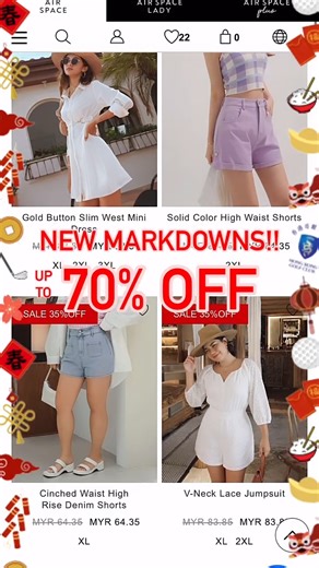Up To 70% OFF>> https://airspace.site/2AgDQ LAST CHANCE to snag some fresh looks at a steal and start the year off right! We have new best-selling dresses and swimwears added into the category! Check them out now! CNY RUSH! Shop 2 for 15% OFF>> https://airspace.site/i16NY CNY Collection>> https://airspace.site/DxApc | AIR SPACE