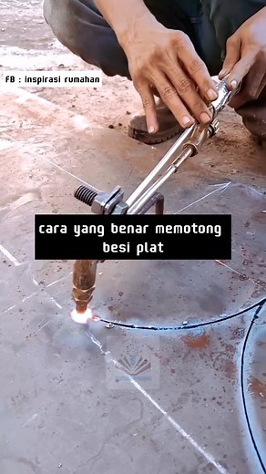 690K views · 1.5K reactions | cara yang benar memotong besi plat #diy #iderumah #rumah #fyp #tutorial | One two Creative | Facebook