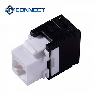 [Hot Item] Factory Price Cat. 6 UTP Keystone Jack 180 Degree Toolless