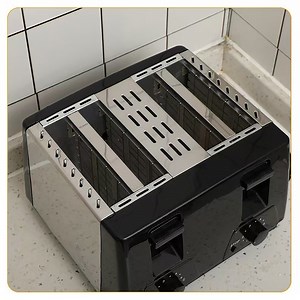 [Hot Item] Home Use Bread Maker 33mm 4 Slice Toaster 1300W Bread Machine