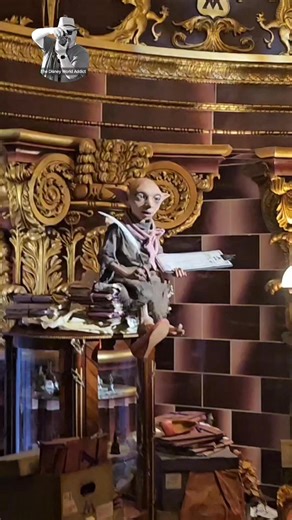 1.6K views · 45 reactions | Higgledy, Delores Umbridge's house elf, in her office at The Ministry of Magic in Epic Universe. #epicuniverse #universalorlando #ministryofmagic #Deloresumbridge #wizardingworldofharrypotter #harrypotter | The Disney World Addict | Facebook