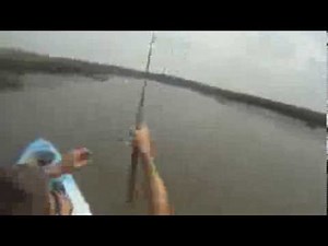 Kayak fishing for redfish