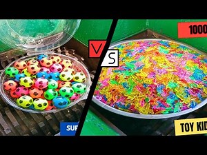 1000 Animals Toy Kid vs Kid Small Ball vs Shredder | Top 10 Compilation Oddly Satisfying Videos