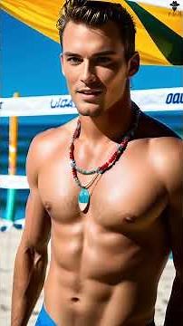 ☀️ Seaside Elegance: Handsome Men at the Beach 4K AI Lookbook - Sun, Sand, and Stylish Vibes! 🌊
