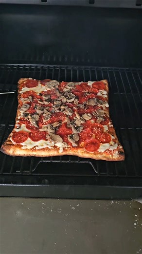 Homemade Pizza on the Pit Boss Pellet Grill. #wvjeeplife13 #pitbossgrills #pizza