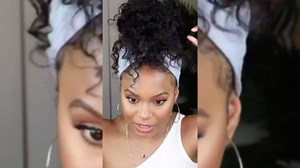 Headband Wig Human Hair Deep Wave Headband Wigs for Black Women Curly Human Hair Headband Wig Brazilian Virgin Hair Wear and Go Glueless Wig Natural Color 150% Density 14Inch