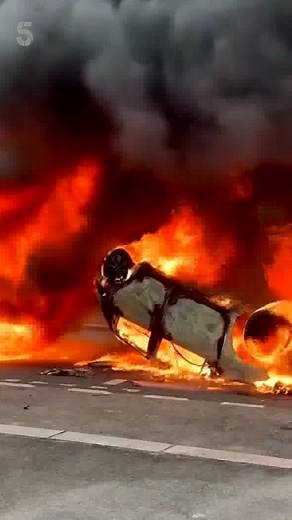 Dramatic footage of rioting in France. Violence erupted for a third night in Paris and other towns and cities. In several places, curfews have now been imposed to try and calm the situation. It comes after a 17-year-old boy was fatally shot by a police officer in Nanterre. #5news | Channel 5 News