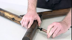 Sunnydaze Rustic Wood Outdoor Patio Bench with Charred Finish and Clear Lacquer Coat - 51-Inch