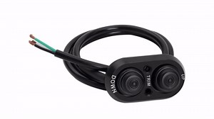 Boat Tilt Trim Switch Push Button Transom Outboard Remote Control Trim with IP67 Waterproof Suitable for Fishing Boats,Yachts,Ships, Black