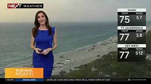 Hot, humid and windy WEDNESDAY ahead with record heat possible this afternoon. A warm, muggy start with mid to upper 70s. Highs soar to the upper 80s and low 90s this afternoon. The CBS Miami Next Weather team is forecasting a high of 90 degrees in Miami. The old record in Miami is 91 degrees set back in 1975. A Wind Advisory is in effect from 11am until 8pm due to Southwest winds 15 to 25 miles per hour with gusts up to 40 miles per hour expected at times. It will feel a bit more like Summer wi