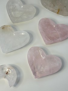 Polished Heart Charging Plate - Healing Stone Decor - Intuitive Gift - Ring Dish - Crystal Jewelry Tray - Etsy Canada