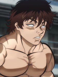 背中に浮かび上がる鬼の形相👹それは彼の中に流れる最強の血の証。 #範馬刃牙 #バキアニメ #netflix #ネトフリ #ネットフリックス | netflix