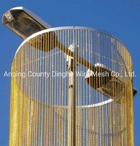 [Hot Item] Metal Chain Link Drapery for Lamp Shade Decorations