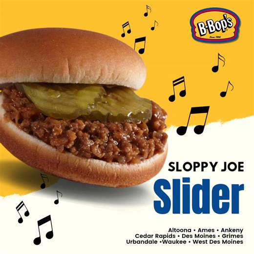 Meet the Midwest classic — Sloppy Joe Slider! Sweet, saucy, and just the right kind of messy 😋 These little guys bring all the comfort food vibes you grew up with, B-Bop’s style. #BBops #SloppyJoes | B-Bop's
