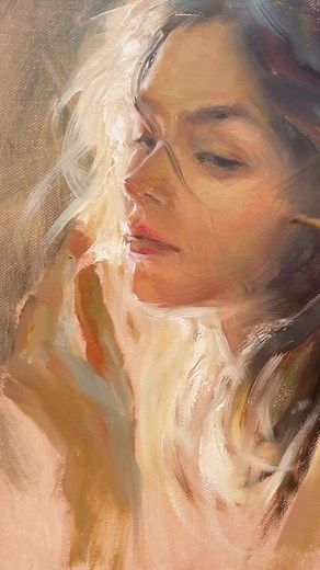 11K views · 51 reactions | Delicate edges and muted and warm colors give these backlit portrait a dreamy finishing. Notice there a strong highlight that give the focal point clarity. Via @lutherpaola ️ Artwork: oil portrait painting Obsessed with light Art by @greyliuart Remarks by @paolaportfolio @therealatelier #paolaluther #arttips #portraitpainting #portraitartist #portraitpainter #contemporaryrealism | Paola Luther Art | Facebook