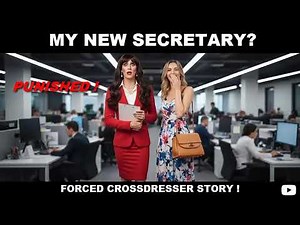 MY NEW SECRETARY? - PUNISHED! FORCED CROSSDRESSER STORY!