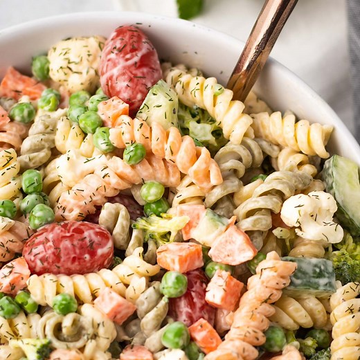 Easy Vegan Ranch Pasta Salad (Make-Ahead Lunch)