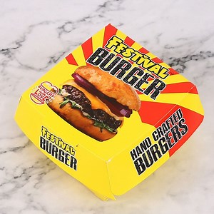 Disposable Takeaway French Fries Paper Box Food Packaging Custom Chicken Wing Burger Boxes Take out Fast Food Box Container