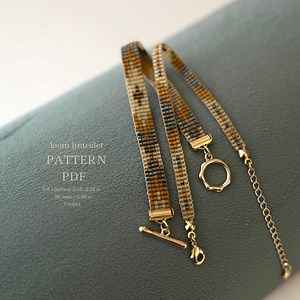 Miyuki Bracelet Pattern, Loom or Square Stitch (PDF Pattern) - Etsy Canada