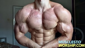Truly Massive Alpha Muscle God With Giant Pecs