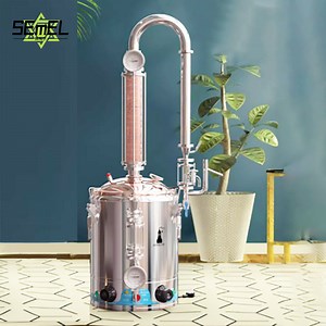 [Hot Item] Steam Distillation Essential Oil Rose Orchid Distillation Equipment with Sdw50