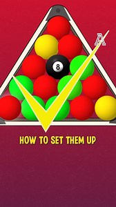 How do you correctly rack up a pool table? 🎱 #Snooker #pool #americanpool #billiards #8ballpool #Sport | Tifo Sports