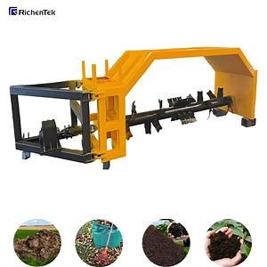 [Hot Item] Pto Driven Tractor Compost Turner Machine for Poultry Farming Chicken Manure to Fertilizer Making Equipment