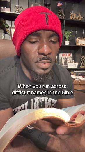 You just have to press through 😅 #bible #biblenames #biblereading | Topher