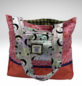 Original One-of-a-kind Reversible Slouchy Medium Size Tote Bag - “nocturnal Visitors” - Etsy UK