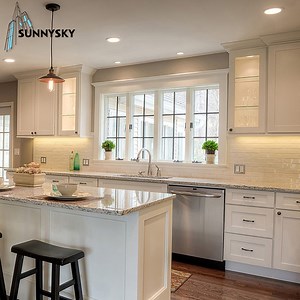 [Hot Item] Vintage MID Century Modern Grey Light Brown Kitchen Cabinets