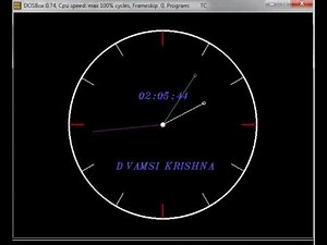 c program for analogue clock