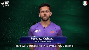 The Mumbai Rockets skipper has spoken! 💪🏻 Have you booked your #PBLSeason5 tickets yet? Here's the link: http://bit.ly/PBLS5-Tickets Parupalli Kashyap | #RiseOfTheRacquet | Premier Badminton League - PBL