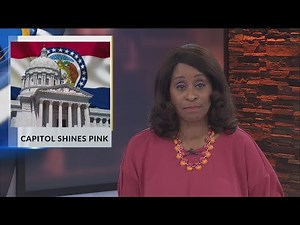 Missouri Capitol dome lit pink for breast cancer awareness