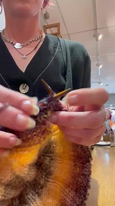 Beth is busy knitting a pumpkin for our shop window in the beautiful Sirdar Jewelspun aran. Available at our store, Shoreham Knitting & Needlecraft.......... https://www.englishyarns.co.uk/contact.html | English Yarns