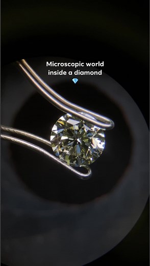 Diamond 💎 under the microscope 🔬 #diamond #microscope #GrandDiamonds | Grand Diamonds