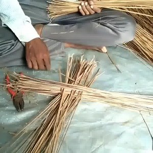 Coconut leaf Broom manufacturing part 2 | Kitchen Craft & DIY