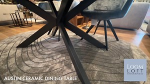 2.2K views | Austin Extending Dining Table with grey marble effect ceramic top with striking metal legs. Table extends from 150 to 190cm. To view feature, dimensions and prices please click the link below https://www.loomloft.co.uk/austin-ceramic-extending-dining-table The Austin Extending Dining Table is available to view in-store, call our friendly sales team on 01200 404404 for moe information or send us a direct message. | Loom Loft, Barrow, Clitheroe | Facebook