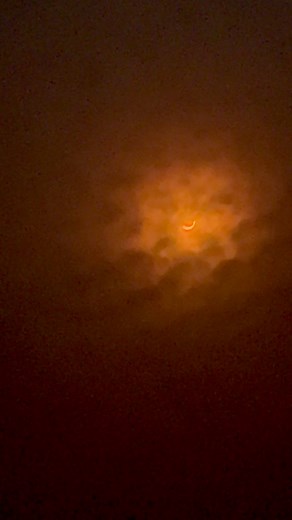 Happening now 😎 #solareclipse #solareclipse2024 #solareclipseviewing #canada #solareclipsecanada | Sweet and Salty - Alaa Mahmoud