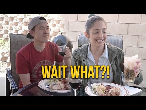 SHE TOSSED HIS SALAD!