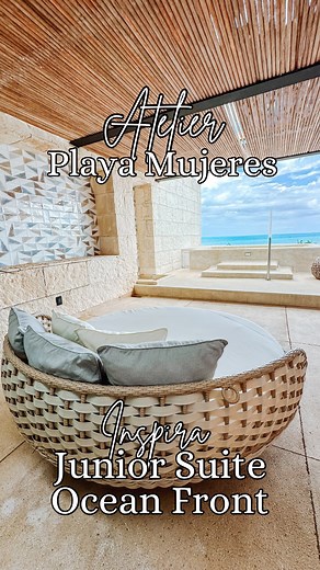 Check out this INSPIRA Junior Suite Ocean Front in Playa Mujeres, Mexico! The INSPIRA level is their Club Level and there are too many perks and amenities to name here! Stay tuned for a video highlighting all of them! Interested in a free quote? Fill out the form in my bio today! #Travelagent #traveldeals #bookmebrooke #vacationdeals #memories #makingmemories #cancun #playamujeres #adultsonlyresort #atelier #honeymoon #honeymoonresort #cancun #mexico #allinclusive #CapCut | Brooke Pigott - Marve