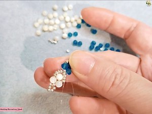 How to Make Easy Crystal Pearl Bracelet Tutorial | Wedding Decoration Ideas
