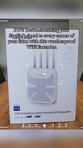 Extending your **Starlink internet** to every corner of the farm is now easier than ever using a **wifi extender**. This wavlink AX1800 **long range wifi** solution ensures reliable **outdoor wifi** coverage, perfect for **homesteading** and automated farm tasks. Enjoy seamless connectivity everywhere! #wifi #poe #outdoors #networking #wifiextender #wifi #poe #outdoors #networking #wifiextender #techgadgets #wavlink #reelsforyou #Starlink #LongRangeWiFi #WiFiAccessPoint #SmartHome #wavlink | Wav