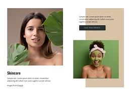 Skincare services - HTML Template by Nicepage