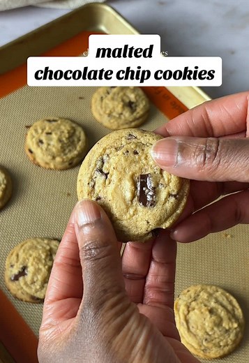 Malted Chocolate Chip Cookies Recipe