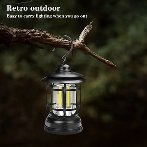 [Hot Item] Outdoor Camping Horses Lamp Rechargeable Portable Tent Camp Lighting Hanging LED Lights