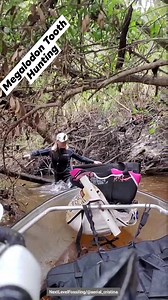 Quite the adventure to find them! Love fossil hunting! #megalodon #fyp #shark #fossil #kayak #florida #boat #underwater #dive | Cristina Mazza Schoonard